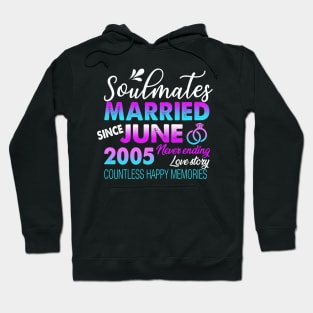 Married Since June 2005,14th Wedding Anniversary Hoodie